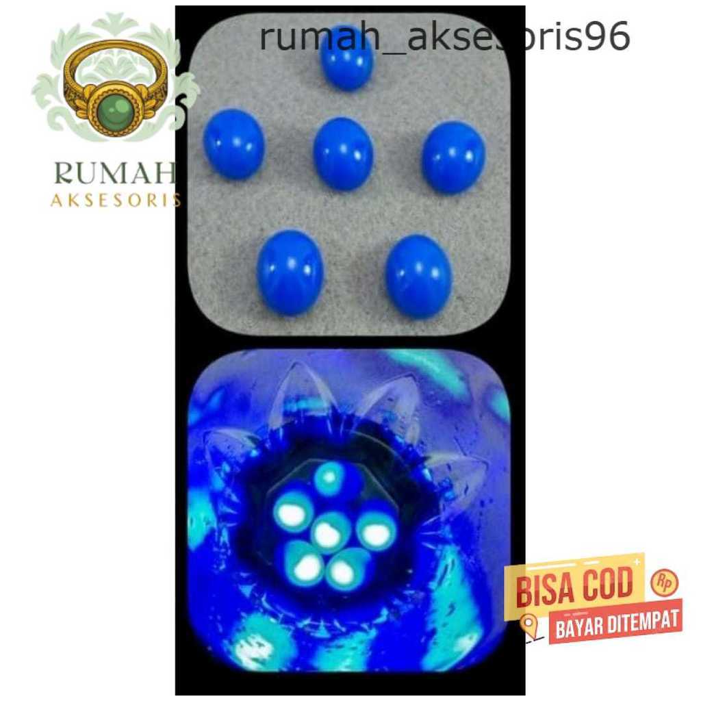 rumah_aksesoris. Batu Sulap Biru Safir Bisa Menyala Didalam Air. Unik & Ajaib bisa untuk Sulap Gimmi