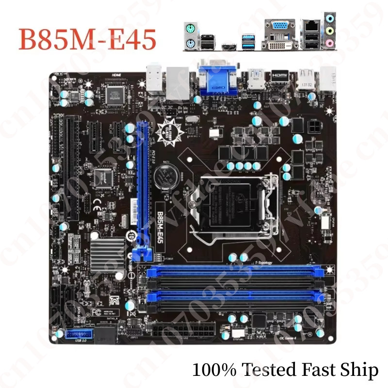 For MSI B85ME45 Motherboard LGA 1150 DDR3 B85 32GB Micro ATX Mainboard 100% Tested Fast Ship