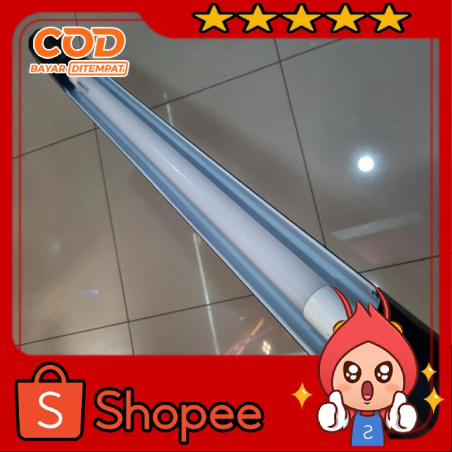 kap lampu tl bambu 1x36w 120cm HANYA KAP SAJA