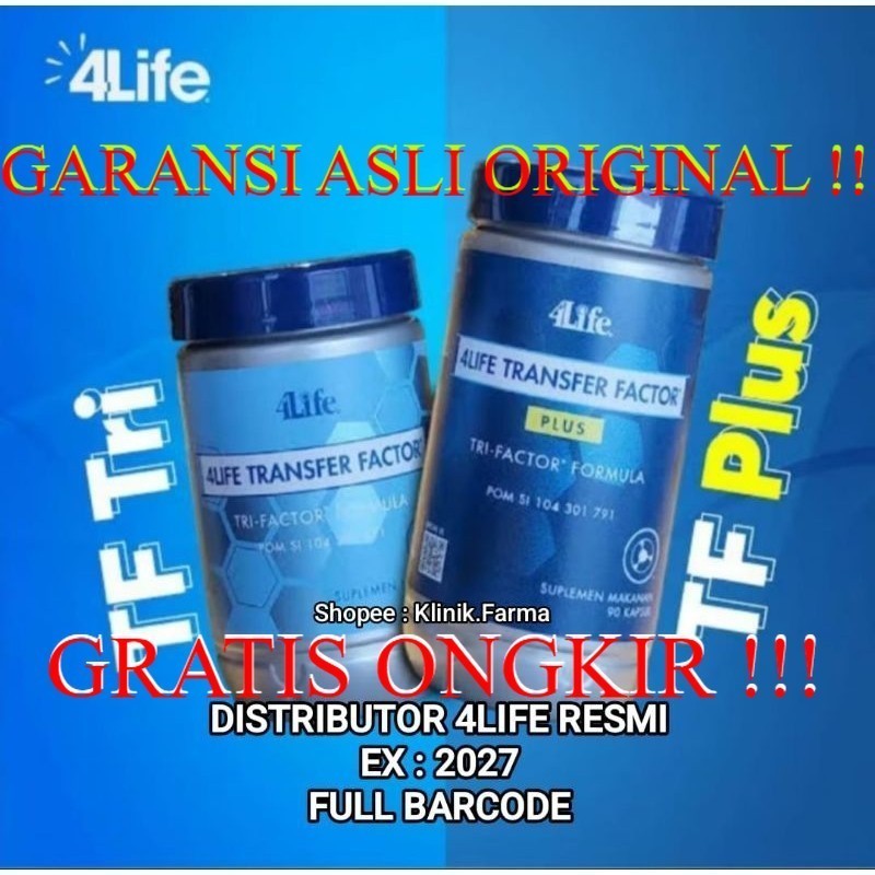 4Life Transfer Factor Plus  Capsul Tri Factor Formula Asli Original SUPLEMEN KESEHATAN