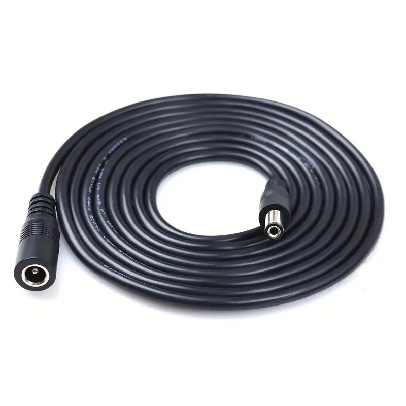 DC Extension Cable 3M 5M 10M 15M 20M 30M 50M 5.5x2.1mm Female to Male Plug 12V Power Adapter Cord Fo