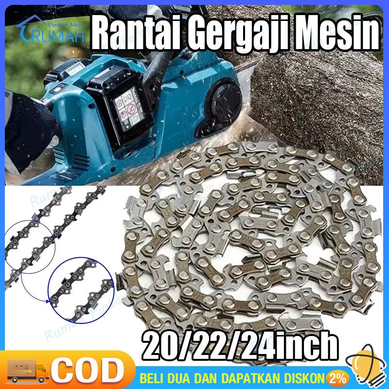 Chainsaw blade Rantai chainsaw 20Inch/22Inch/24 Inch Chainsaw Chain Aksesori rantai gergaji listrik 