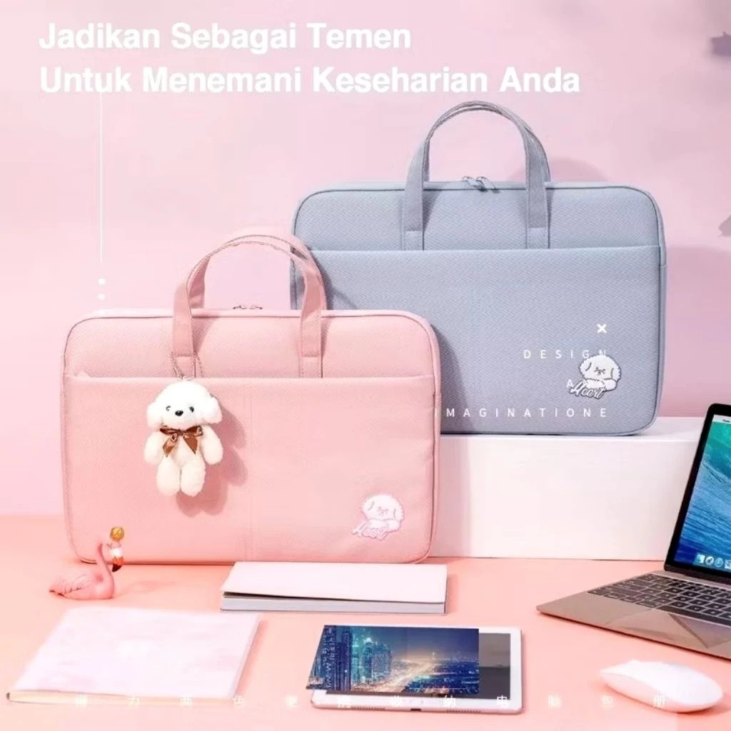 Tas laptop notebook gadget tas wanita waterproof 14/15 inc