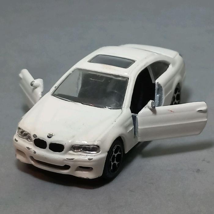 Diecast Majorette BMW M3 E46 Coupe seri 3 series pintu bisa diibuka  lawas skala 1:59 Putih White
