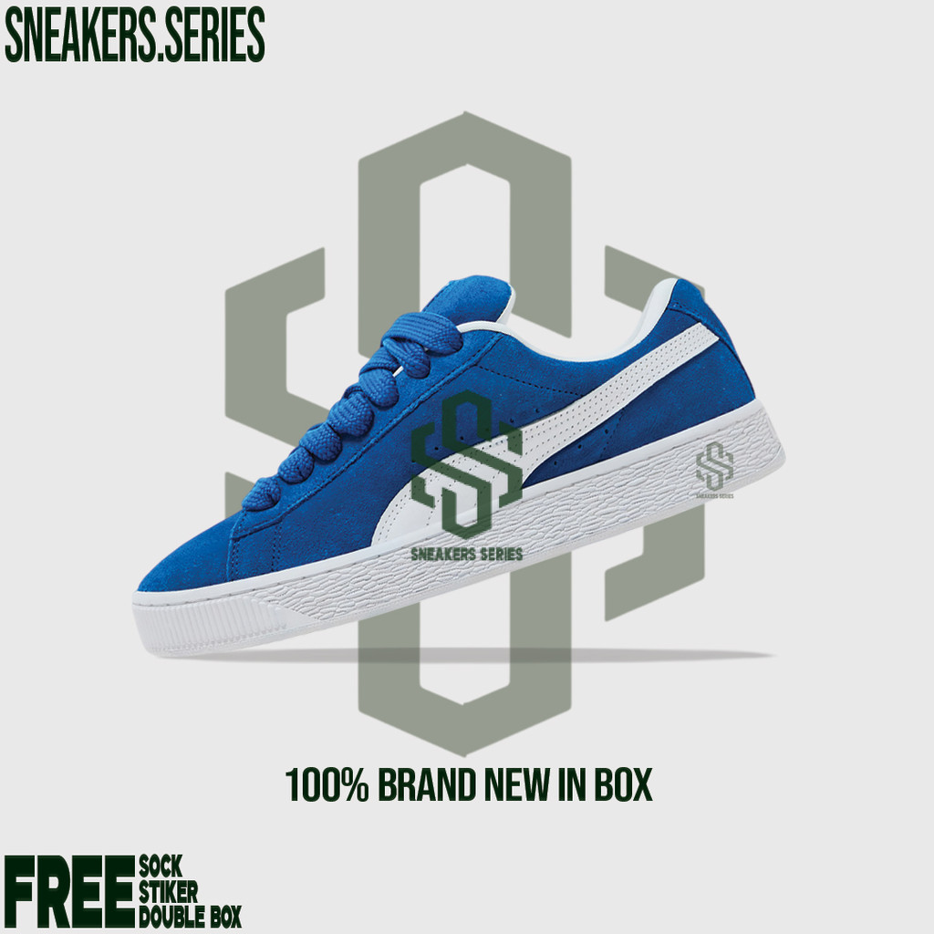 Sepatu  Puma Classic Suede XL Blue  100% BNIB