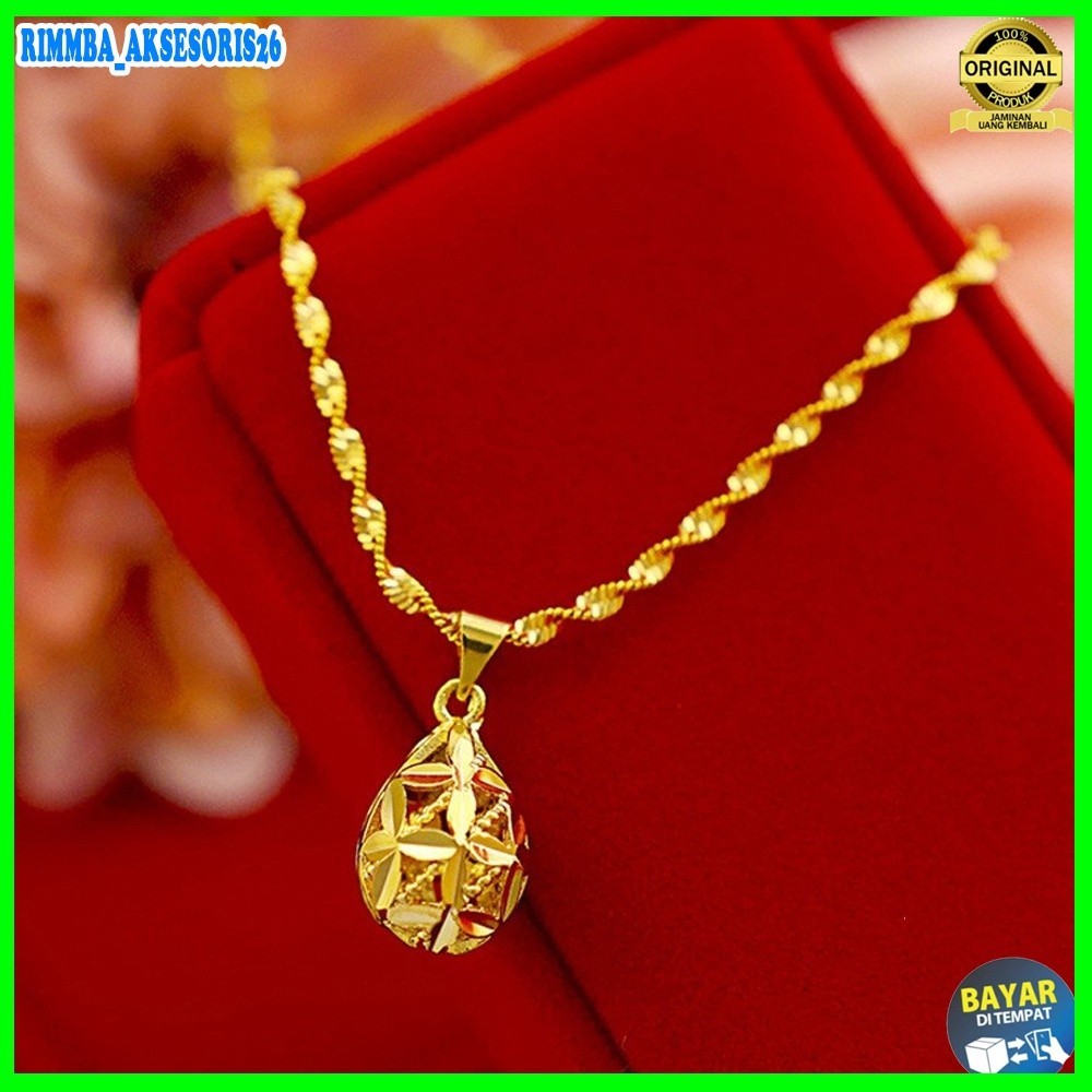 Kalung Emas Muda 100% Dapatkan Bola Cantik Ada Surat Pembelian