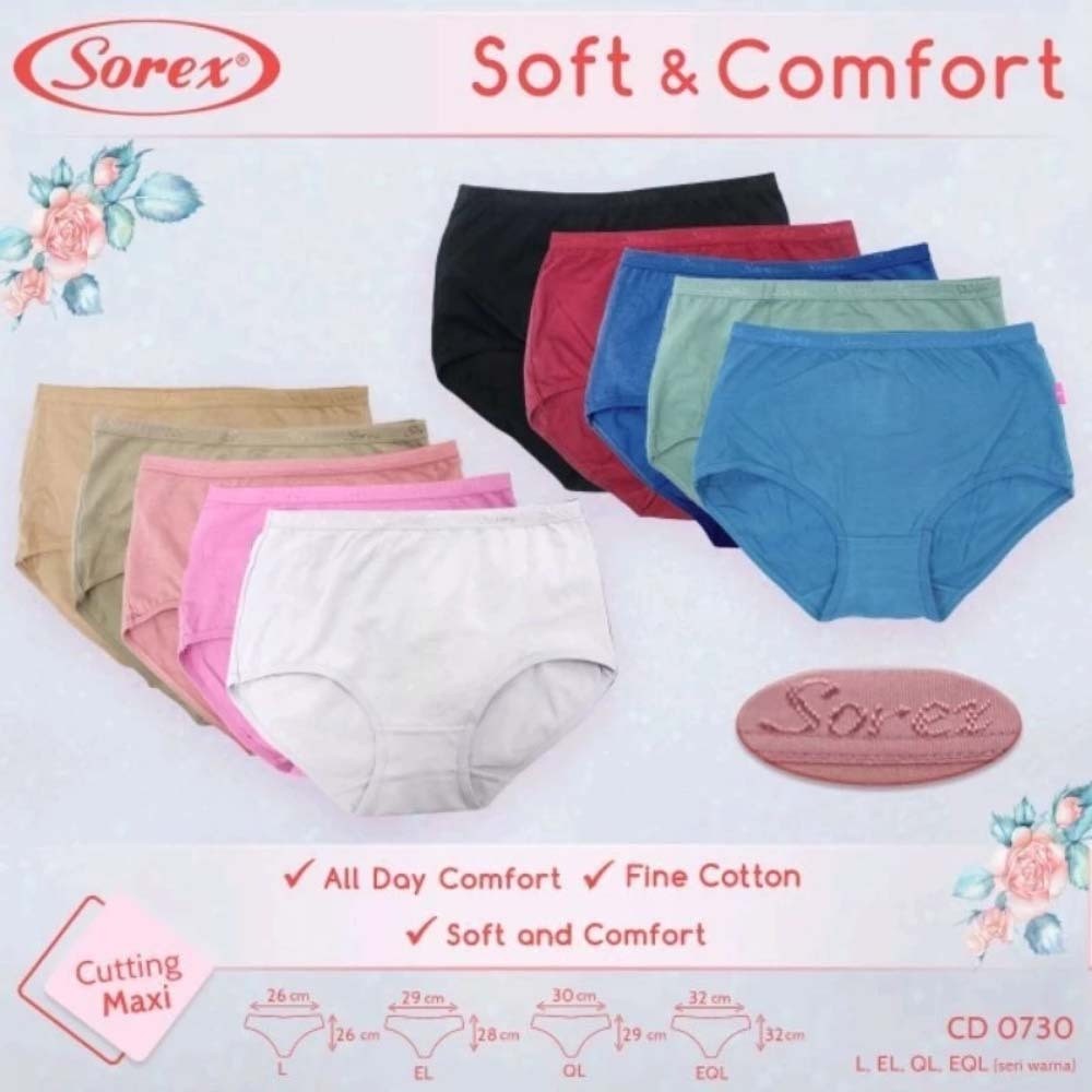 Sorex CD 0730 Katun Mix Celana Dalam Wanita