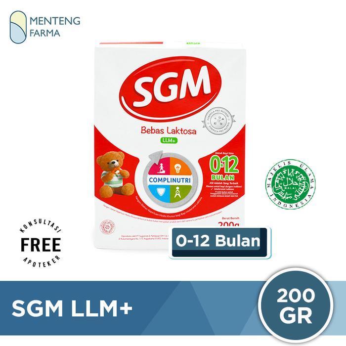 SGM LLM+ Susu Formula Bayi Bebas Laktosa 200 Gr