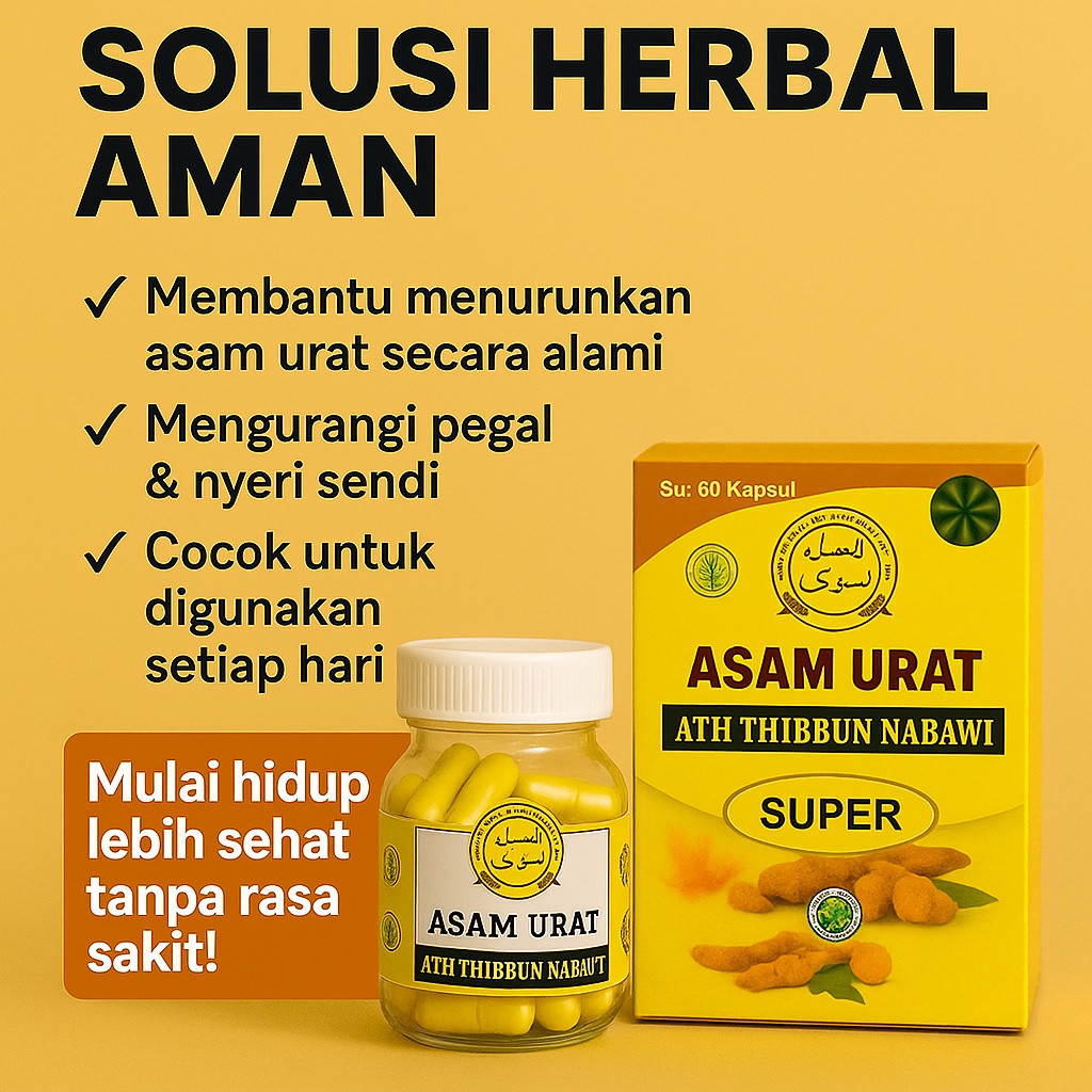 ATH THIBBUN NABAWI Asam Urat Super Original Insyaallah Ampuh OBAT ASAM URAT