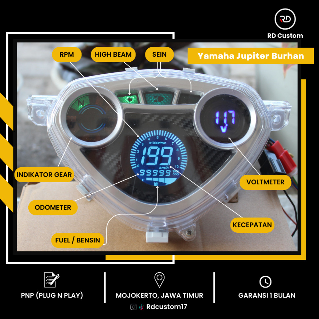 Speedometer Digital Jupiter Z Burhan PNP