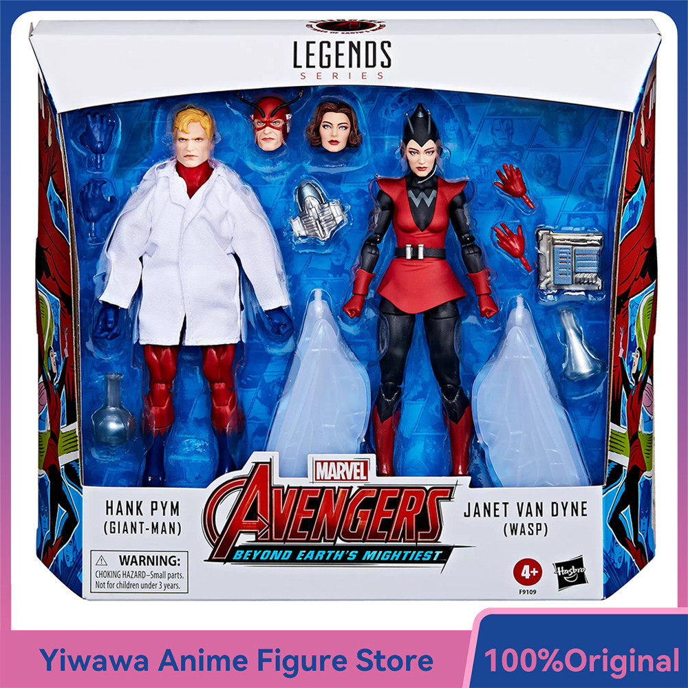 In-Stock Hasbro Marvel Legends Series Hank Pym (Giant-Man) & Janet Van Dyne (Wasp) 2-Pack-Set 15cm A