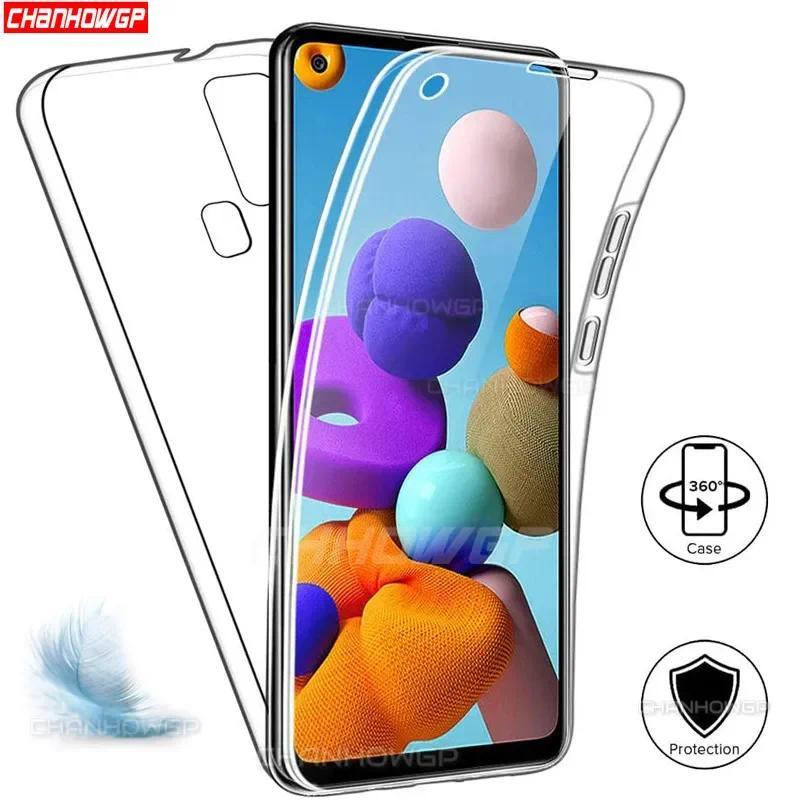 360 Soft Silicone Case For Samsung A21S A51 A71 A01 A11 A31 A41 Full Body Double Cover for Galaxy A5
