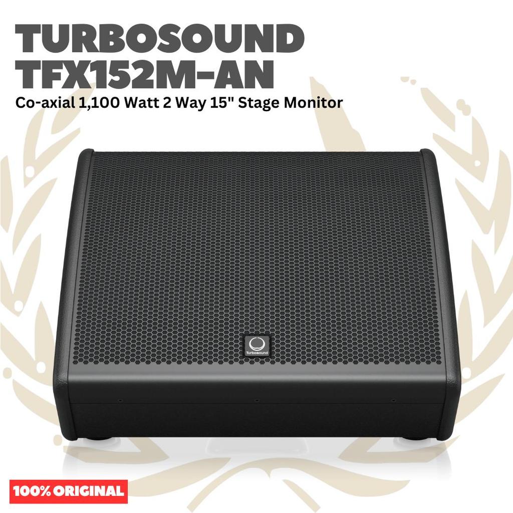TURBOSOUND TFX152M-AN Co-axial 1100 Watt 2 Way 15" Stage Monitor with DSP Technology and ULTRANET - 