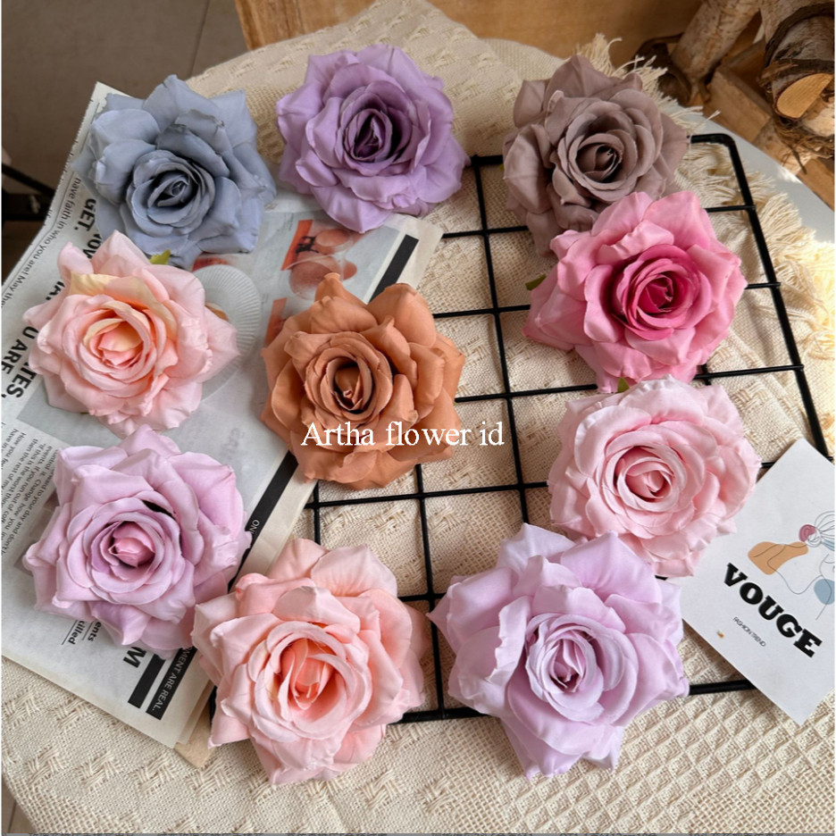 Bunga mawar artificial premium Jessica Rose Artificial Bunga Mawar Premium Kuntum