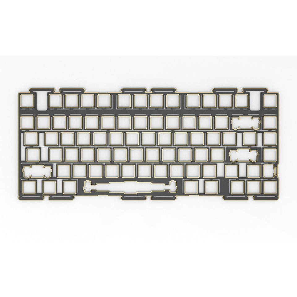 Ticktype Evo75 keyboard decated plate for PC PP FR4 Aluminum ( for platemount stabilizer )