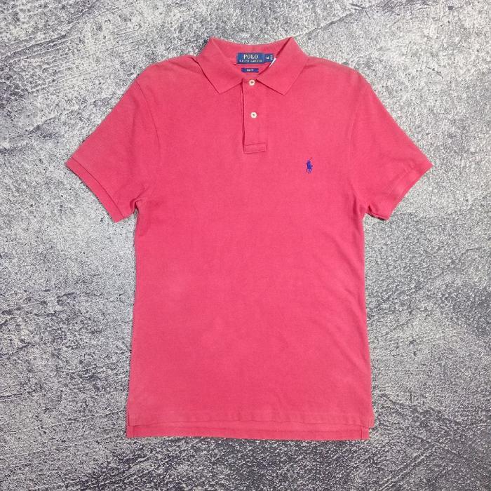 Kaos Krah pria POLO RALPH LAUREN small logo bordir murah size m