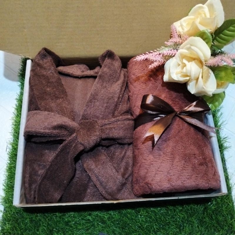 (oke_baby)kado pernikahan kimono couple/Hampers wedding / Hampers Handuk Kimono Mandi / Seserahan Ha