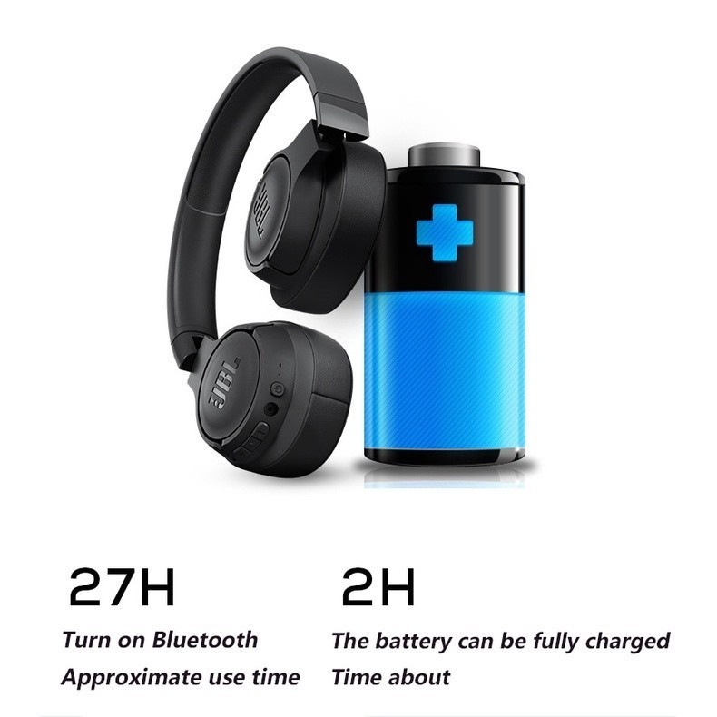 new jbl tune 700bt t700 headphone nirkabel dengan suara purebass, headset stereo ekstra bluetooth