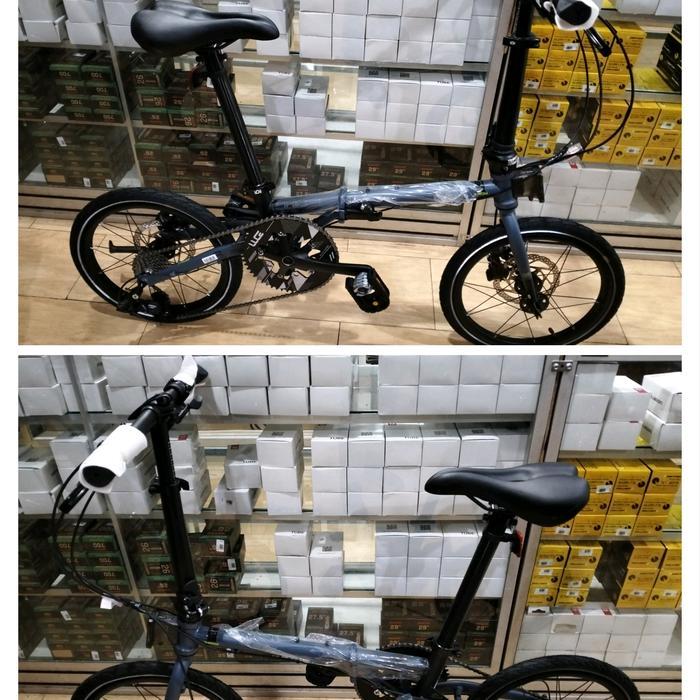 Sepeda Lipat Element Troy X10 Gradient - Grey Black