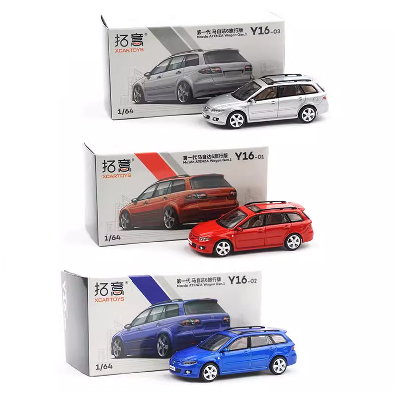 1:64 Mazda 6 ATENZA Wagon Touring-Car Diecast Alloy&Plastic Model Vehicle