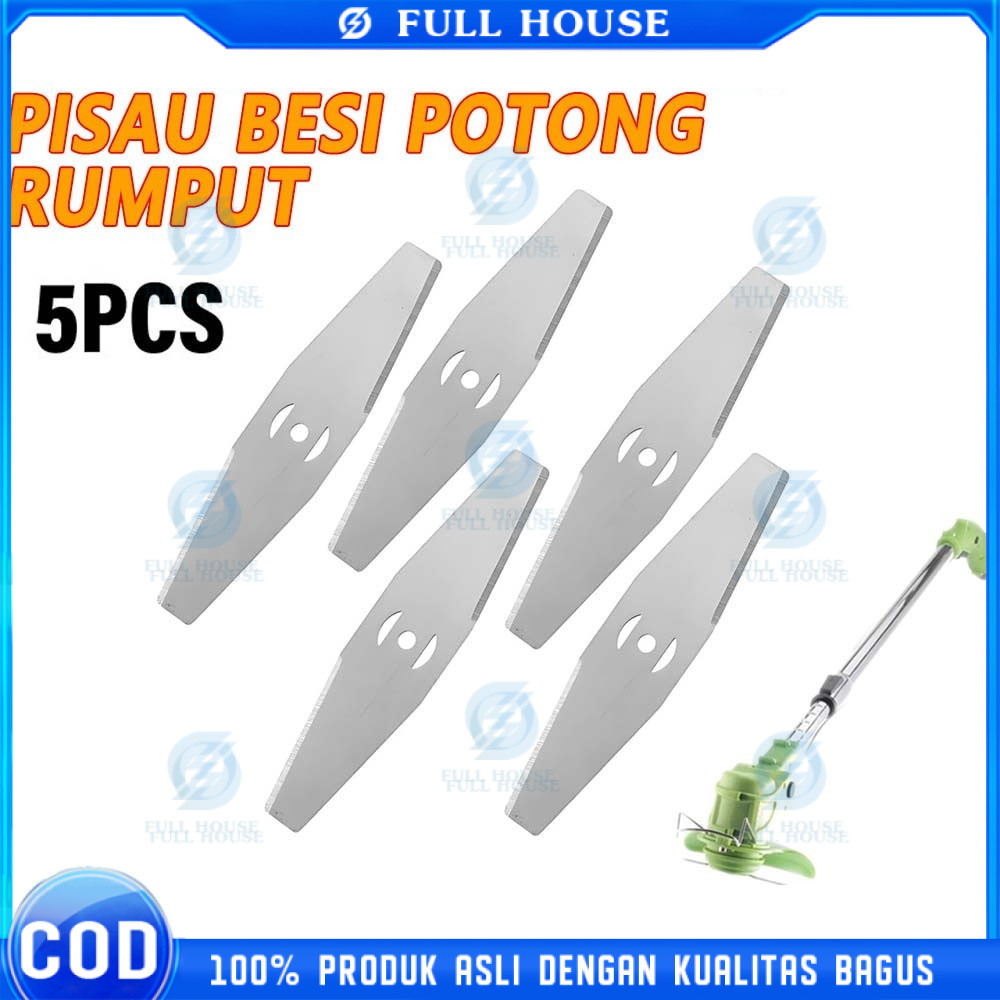 Full House 5Pcs Pisau Mesin Potong Rumput/Pisau Potong Rumput/Mata Pisau Mesin Potong Rumput/Pisau P