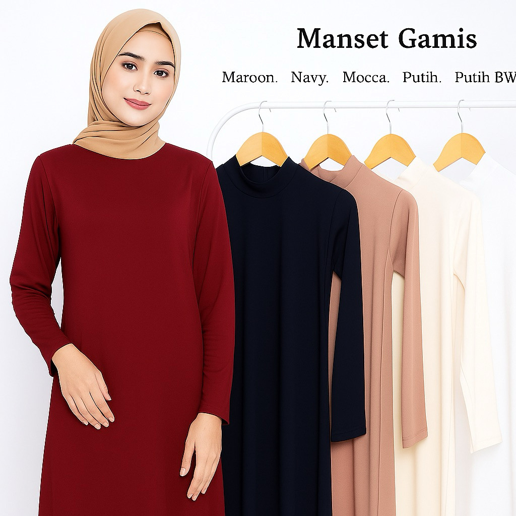 Baju Manset Gamis Lengan Panjang | Manset Gamis
