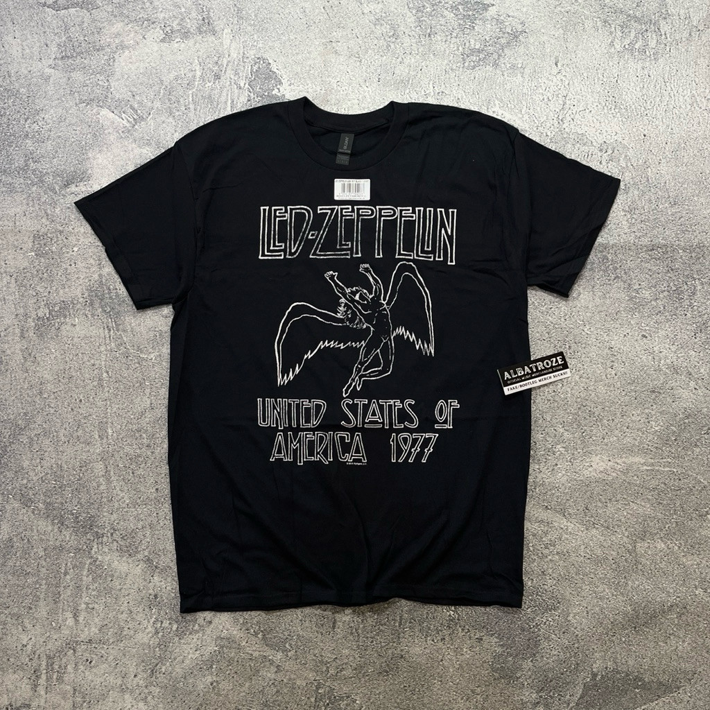 COD T-SHIRT / KAOS BAND OFFICIAL LED ZEPPELIN - USA '77