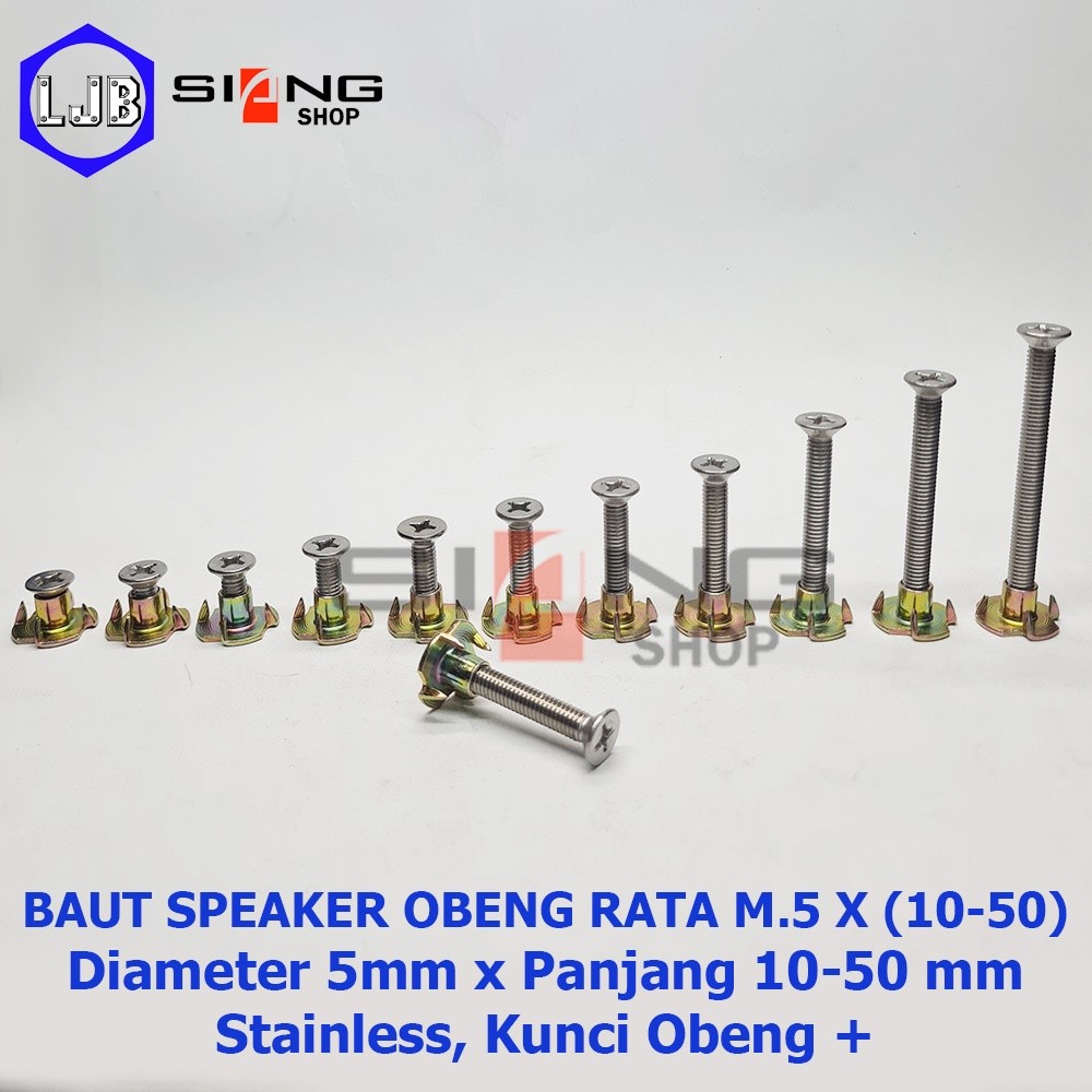 Baut Speaker M5 JF Stainless Mur Cakar