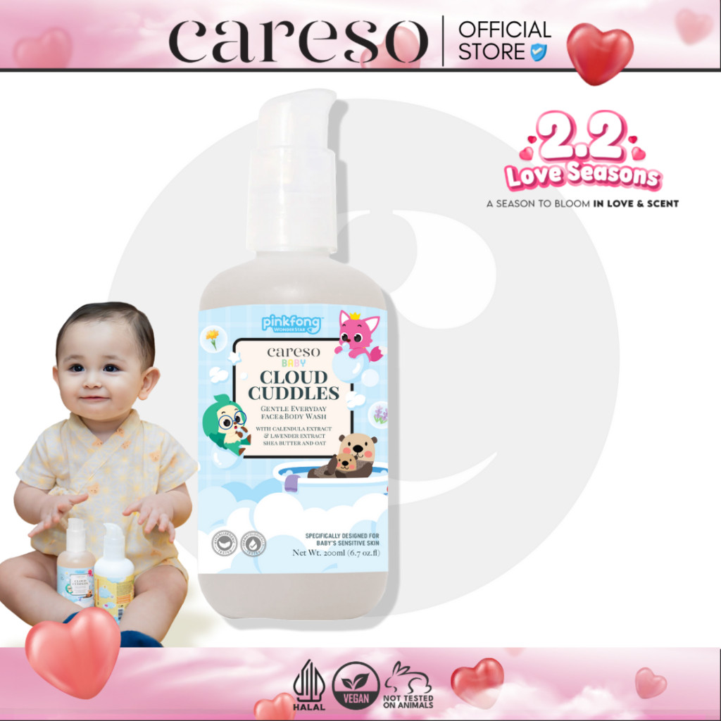 Careso Baby - Face & Body Wash - Cloud Cuddles 200ml