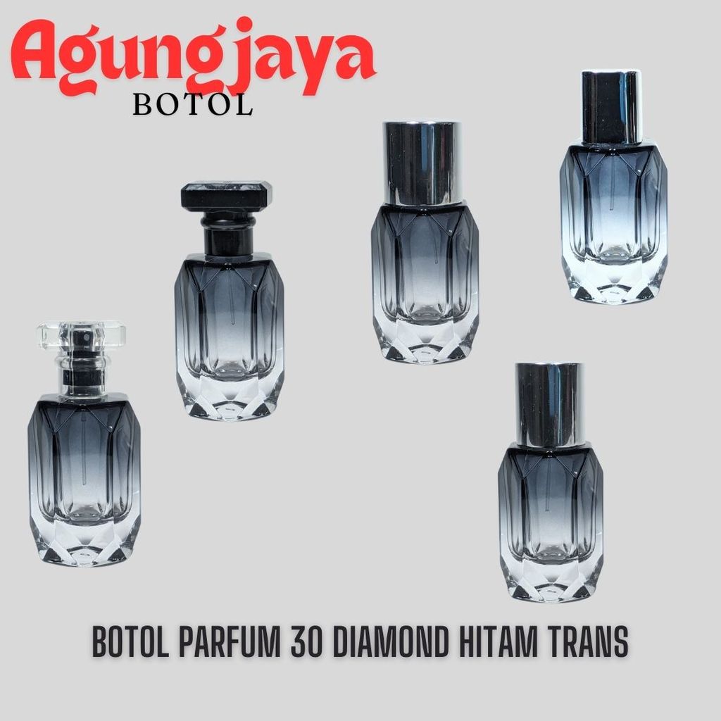 Botol Kaca Parfum 30 Ml Diamond Pump Press Gold / Botol Kaca Parfum 30 Ml /  Botol Kaca / Botol Parf