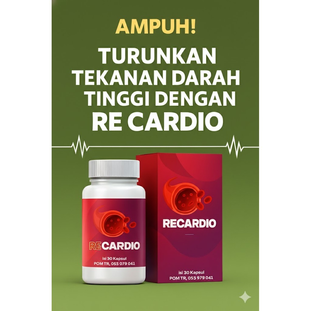 RECARDIO Obat Herbal Hipertensi Jantung Tekanan Darah Resmi BPOM - RECARDIO Asli 100 % Original Obat
