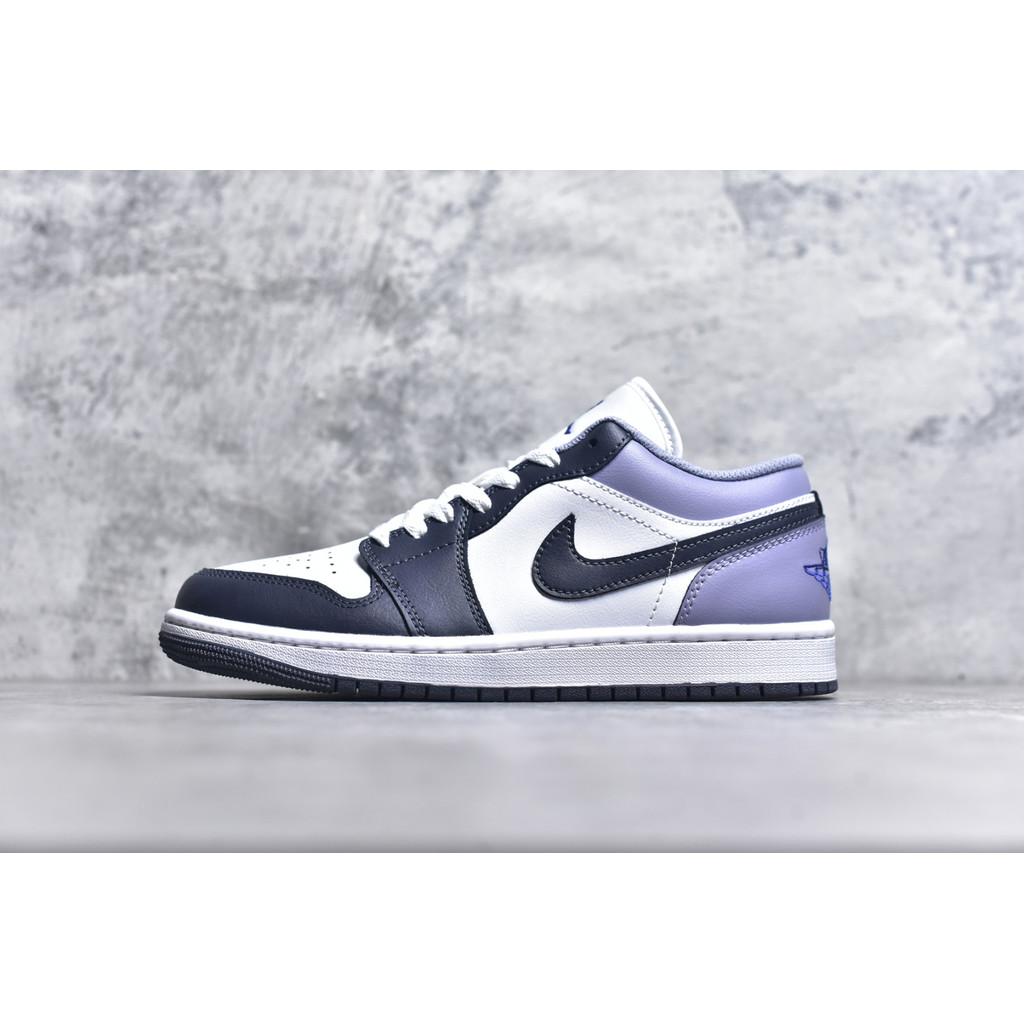 Nike AJ1 Low Putih Ungu Sepatu Original Premium