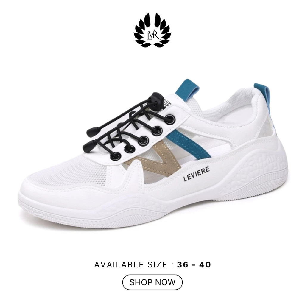 EVR Jisoo Sepatu Sneakers Wanita Putih Premium Quality LV0462