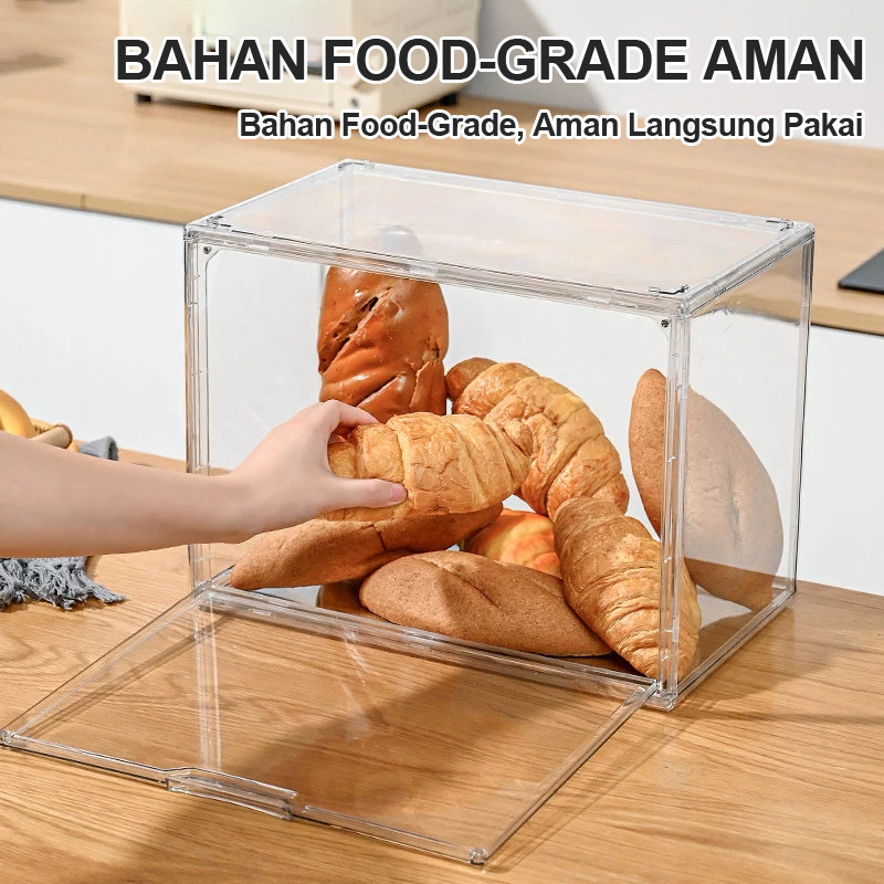 PROMO[Pasar Misterius] Kotak Kue Akrilik Tempat Kue Etalase Roti Rak Box Akrilik Tempat Display Jual