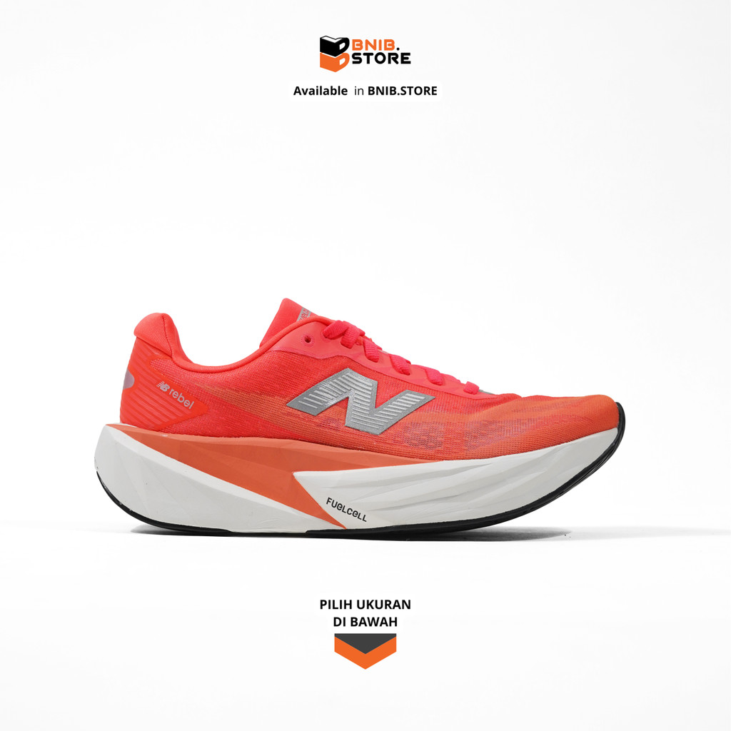 Sepatu Lari NB W FuelCell Rebel v5 Urgent Red Original
