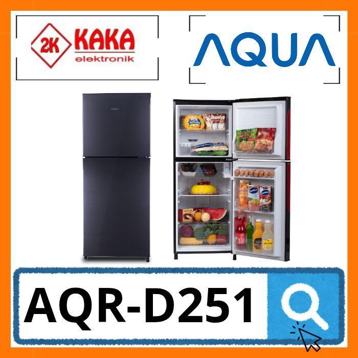 AQUA AQR D251 KULKAS 2 PINTU 169 LITER  MULTI AIR FLOW AQUA AQR-D251 AQR D251