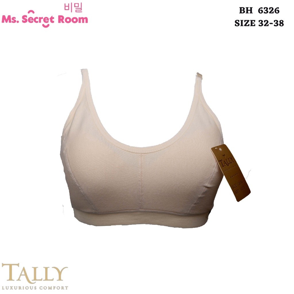 TALLY BRA BH HARIAN / SPORT 6326 | CUP A | FULL CUP | TANPA BUSA | TANPA KAWAT | SIZE 32-38 | KAIT 2
