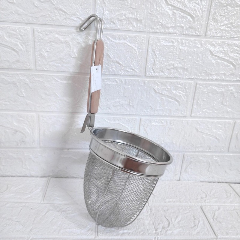 Saringan mie kocok stainless tebal premium / saringan masak mie rebus pangsit sayur / alat rebus pan