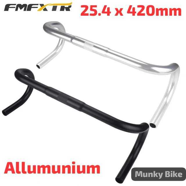 FMFXTR Dropbar Standart 25.4x420mm Alloy Stang Sepeda Balap Fixie Road Bike Handlebar Gravel Fixed G