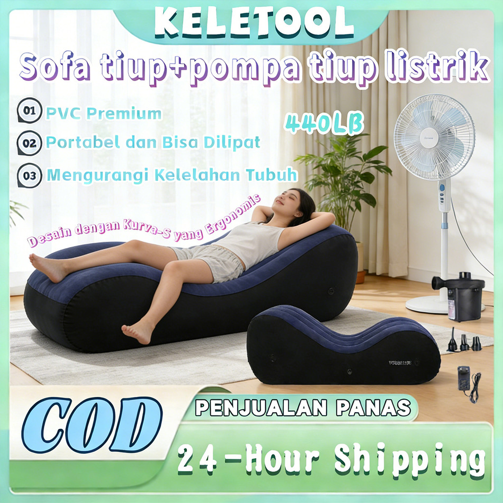 Air Sofa Portable Inflatable Air Sofa Angin Dengan Pompa Air Sofa Portable Inflatable Sofa Santai De