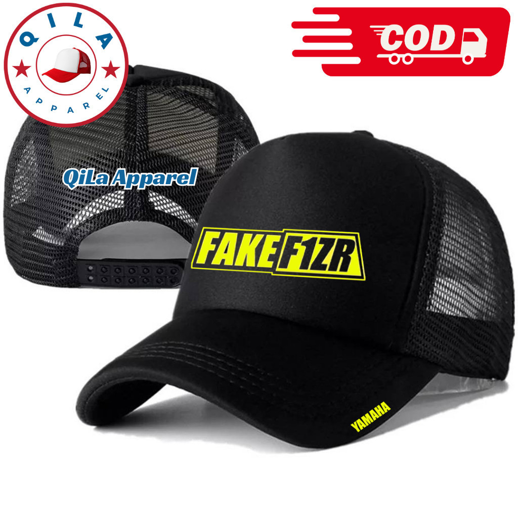 Topi Trucker YAMAHA F1ZR - Topi Distro YAMAHA FIZR Logo - Topi YAMAHA F1ZR Premium - Topi Pria Dewas