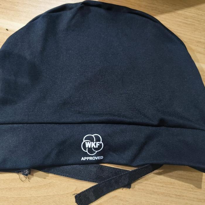 (Time Sport Store) Hijab Karate WKF Ciput Karate - Hitam, S