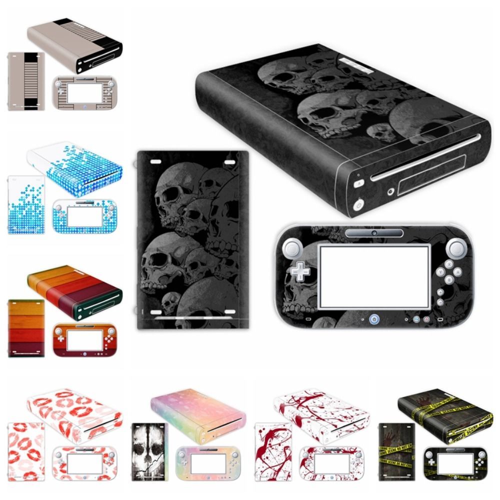 Full Set For Nintendo Wii U Y Protective Cover Stickers Skin Decal Game Console Decor For Nintendo|W
