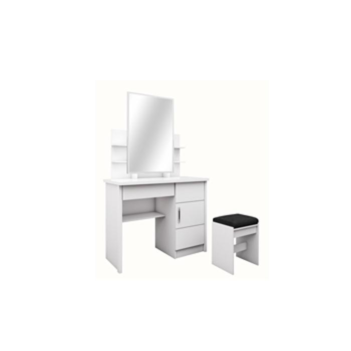 Meja Rias Sliding Minimalis |Tolet Sleding|GRAVER MR 007 - Putih, DIRAKIT