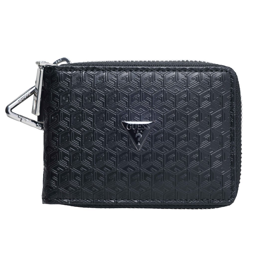GCUBE EMBOSS ZIP - DOMPET GUESS ORIGINAL PRIA