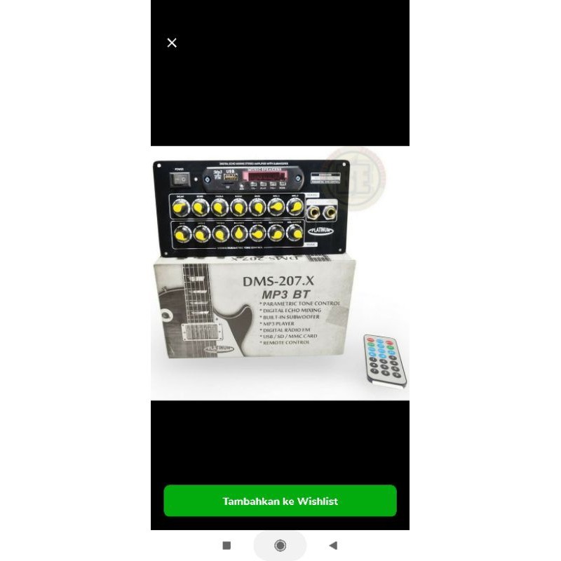 Kit Tone Control Stereo Mixing DMS-207.X plus MP3 bluetooth / DMS207x