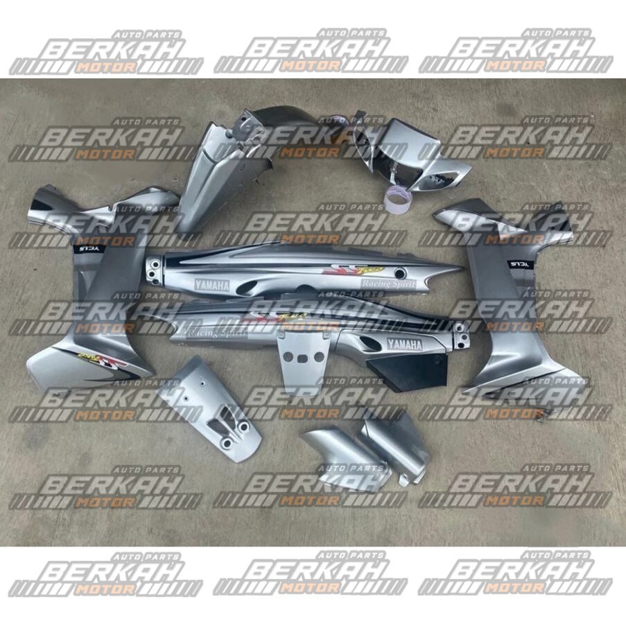 Cover Body bodi fis r Fiz R fullset SS Two two warna silver striping ss two, Cover Body full Set Hal