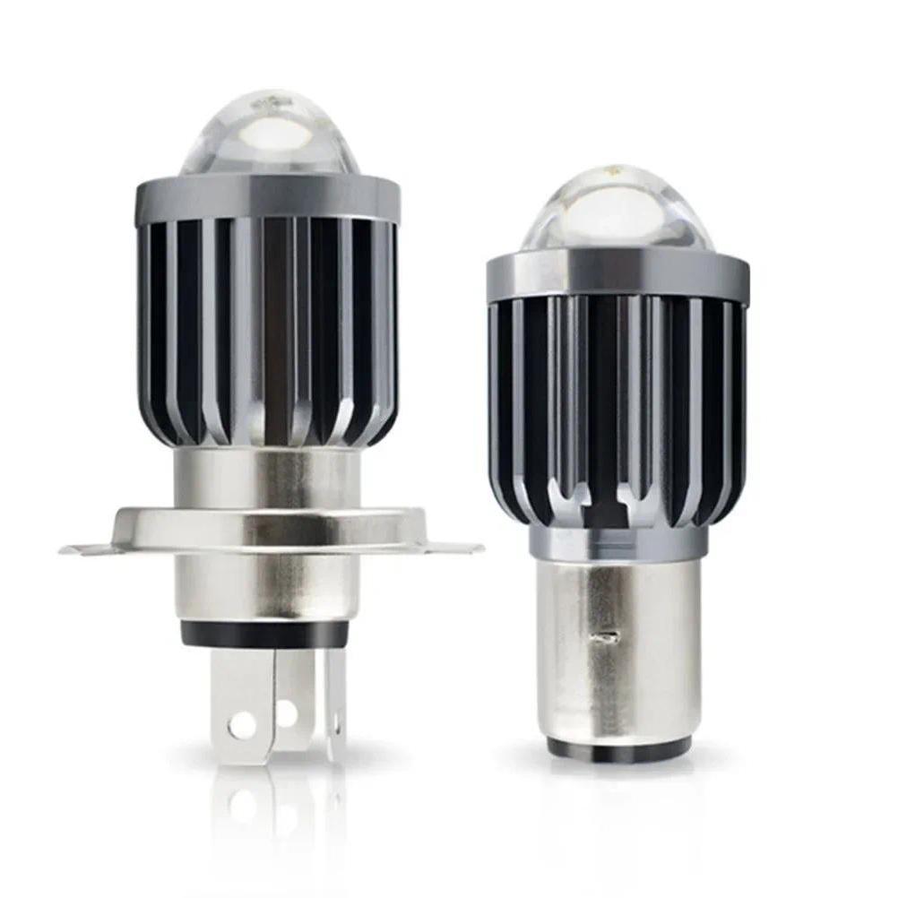 Bohlam Lampu Depan Motor LED H6 H4 3570 CSP Lensa Putih Hi Lo Beam Lampu Kabut Universal Lampu Menge