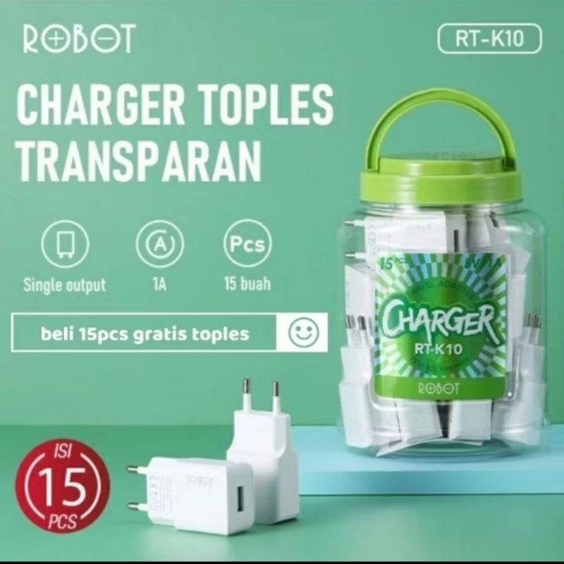 KEPALA CHARGER ROBOT RT-K10 1TOPLES rj99