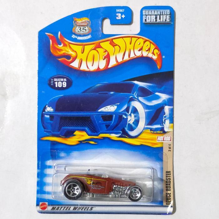 Mainan Hot Wheels Deuce Roadster coklat 2003 HW Hot Rods